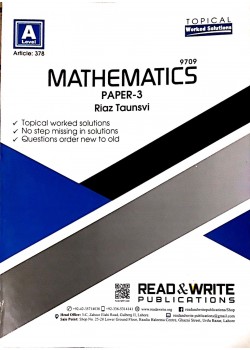 A/L  Mathematics Paper - 3 (Topical) Article No. 378